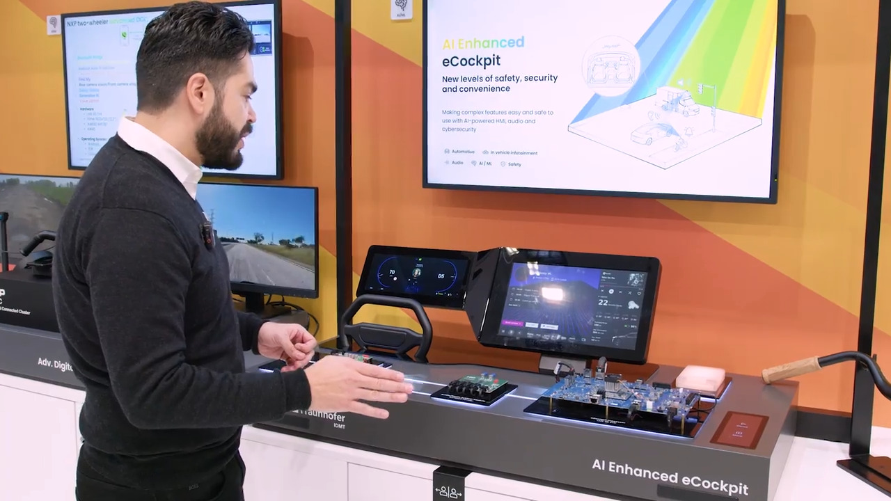 NXP's AI Enhanced eCockpit Demo Image